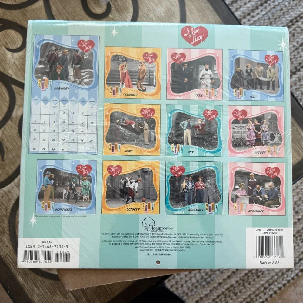 I Love Lucy 2007 Sports & Leisure 16- Month Calendar (120)